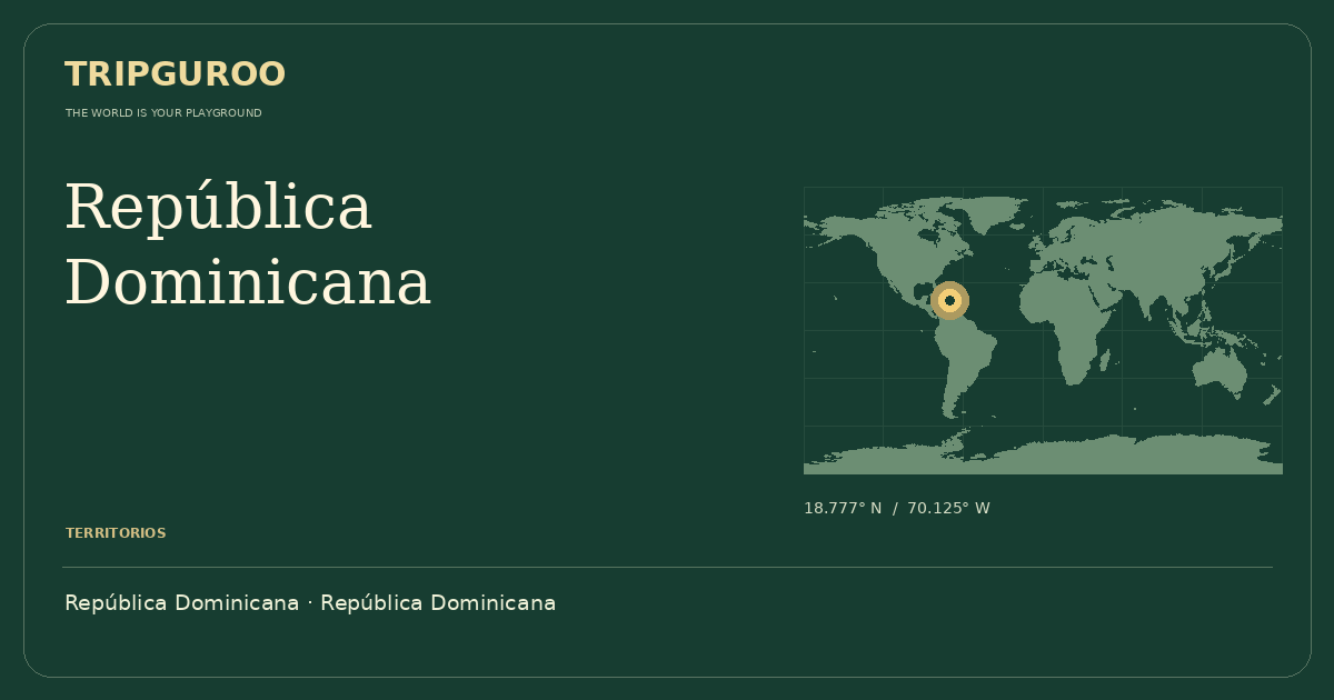 República Dominicana · Ubicación de referencia
