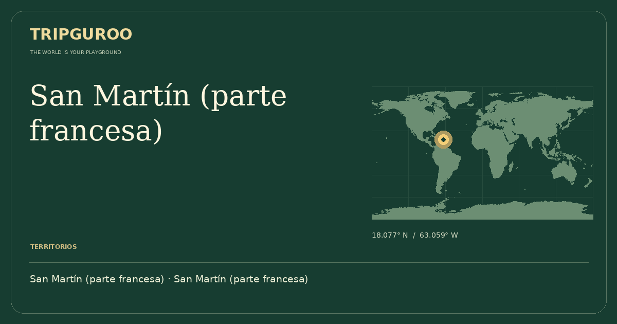 San Martín (parte francesa) · Ubicación de referencia