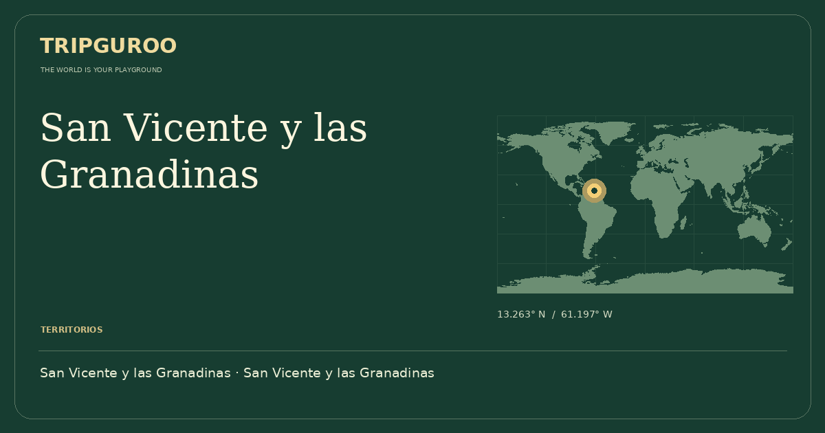 San Vicente y las Granadinas · Ubicación de referencia