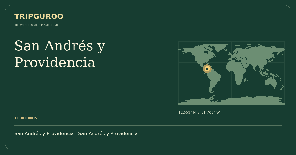 San Andrés y Providencia · Ubicación de referencia