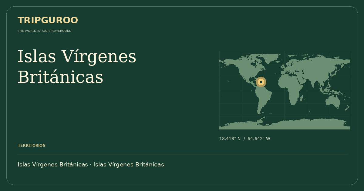 Islas Vírgenes Británicas · Ubicación de referencia