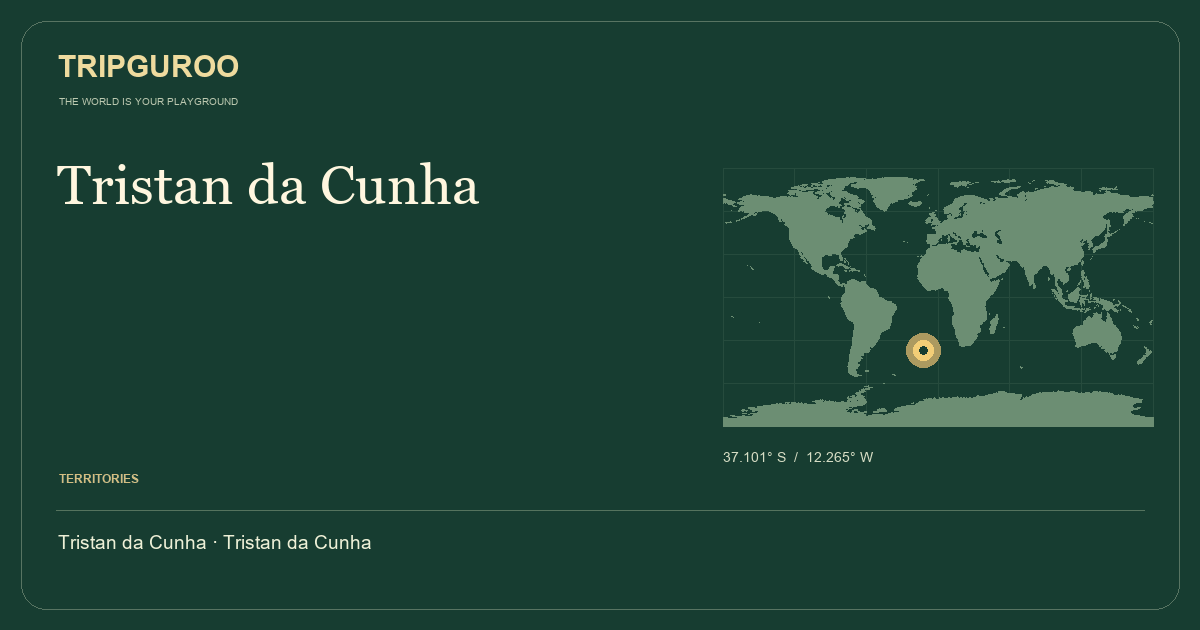 Tristan da Cunha · Reference location