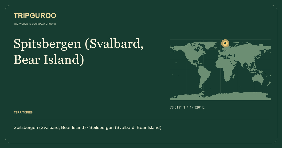 Spitsbergen (Svalbard, Bear Island) · Reference location