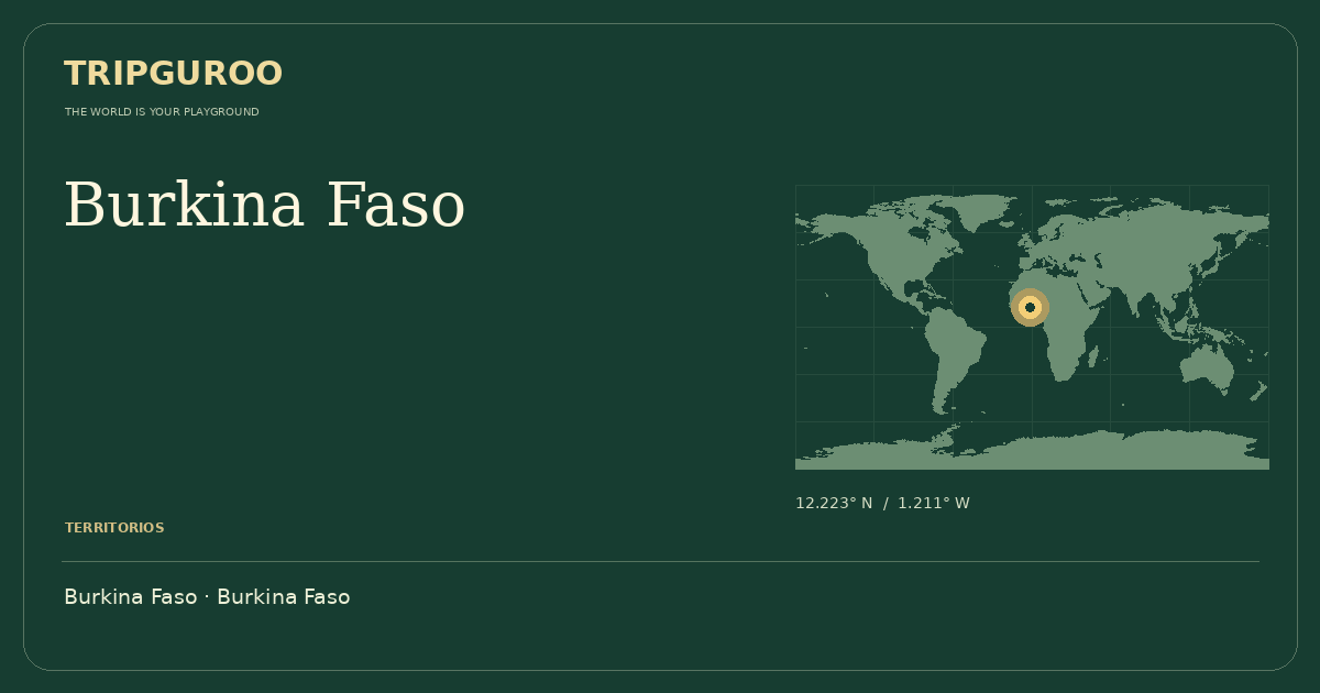 Burkina Faso · Ubicación de referencia