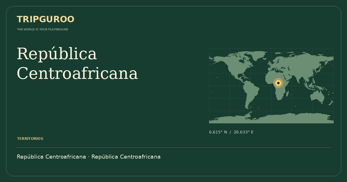 República Centroafricana · Ubicación de referencia