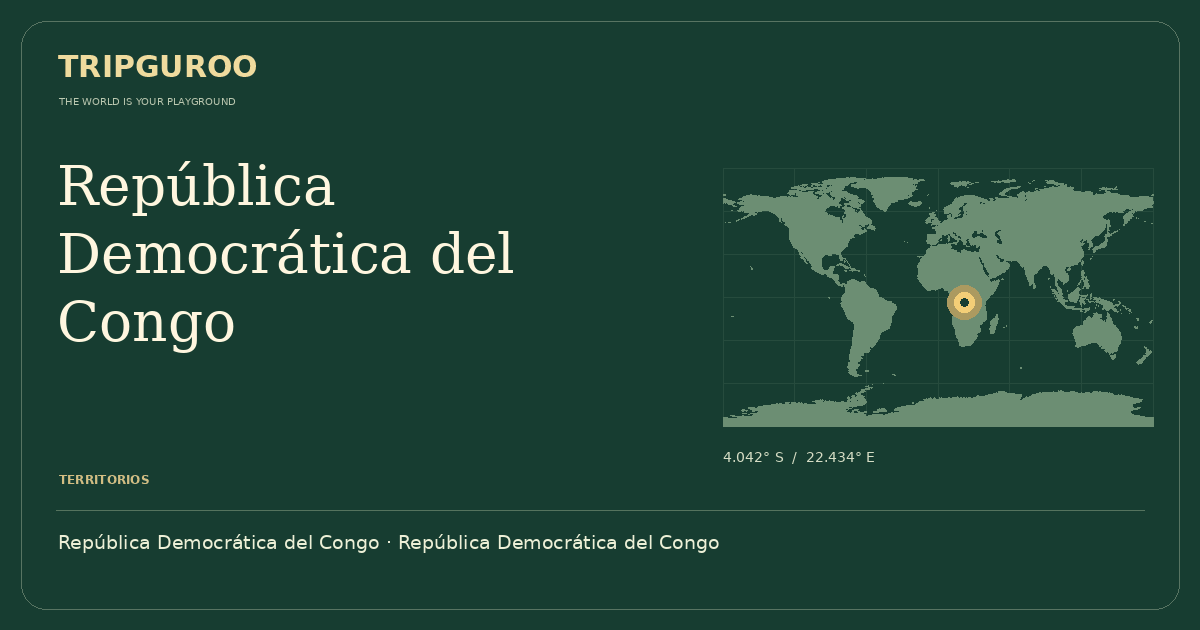 República Democrática del Congo · Ubicación de referencia