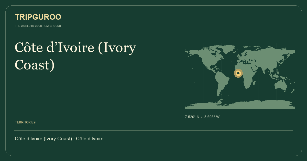 Côte d’Ivoire (Ivory Coast) · Reference location