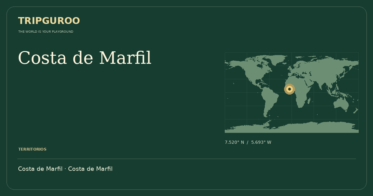 Costa de Marfil · Ubicación de referencia