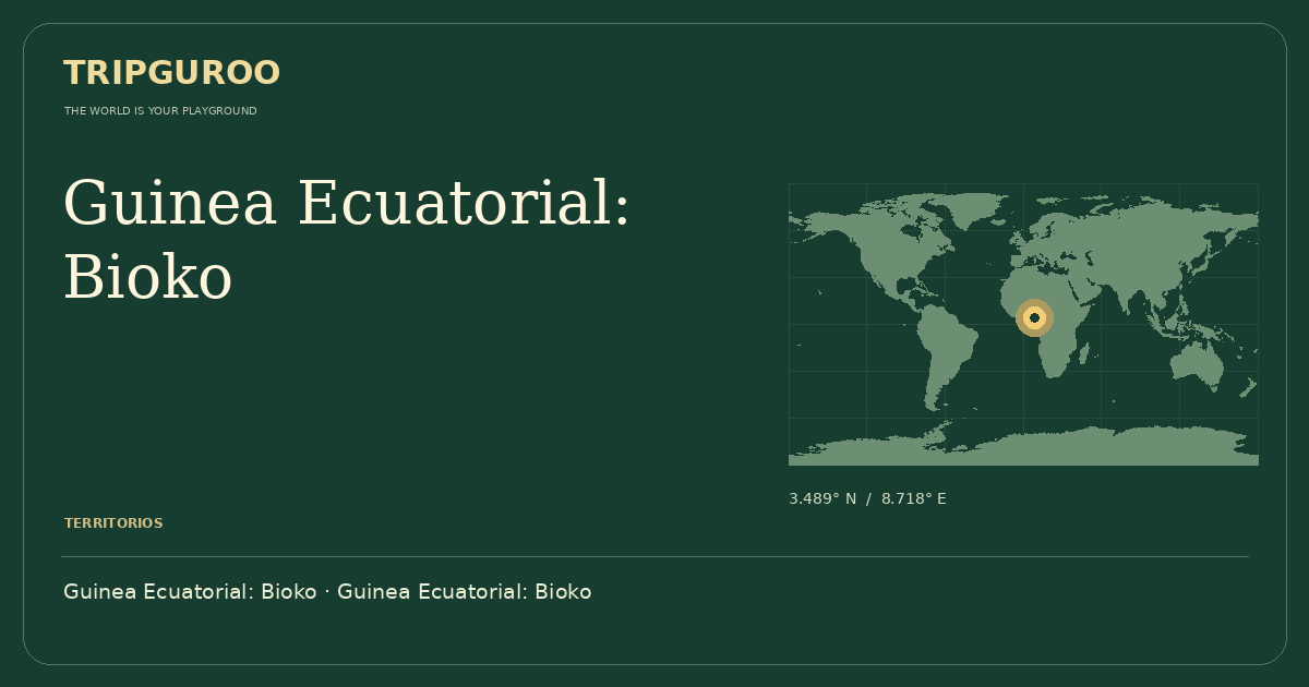Guinea Ecuatorial: Bioko · Ubicación de referencia