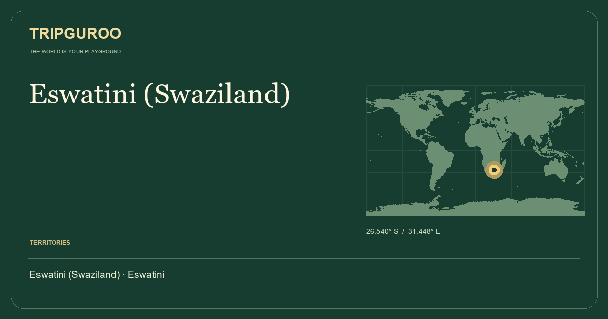 Eswatini (Swaziland) · Reference location
