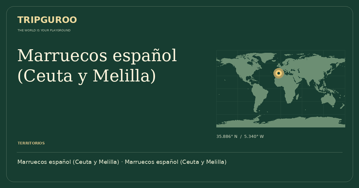 Marruecos español (Ceuta y Melilla) · Ubicación de referencia