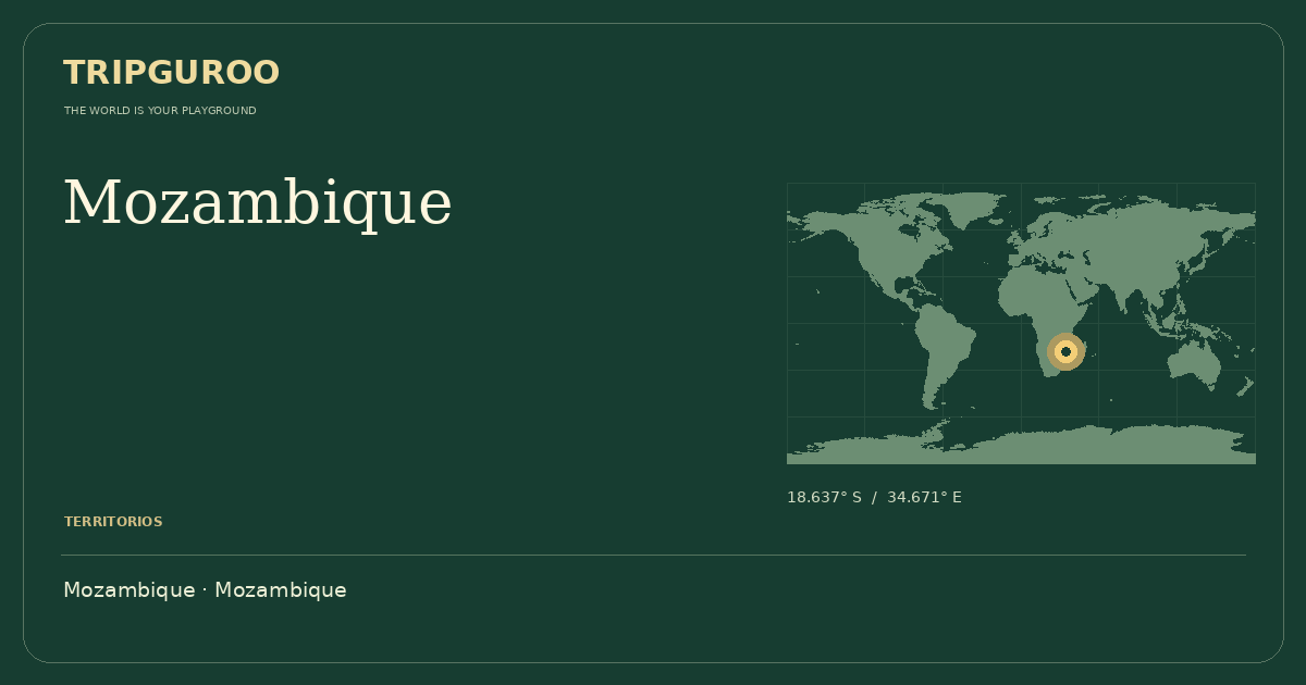 Mozambique · Ubicación de referencia