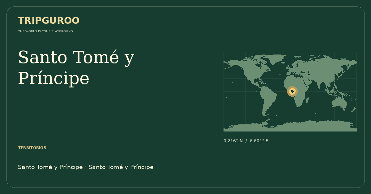 Santo Tomé y Príncipe · Ubicación de referencia
