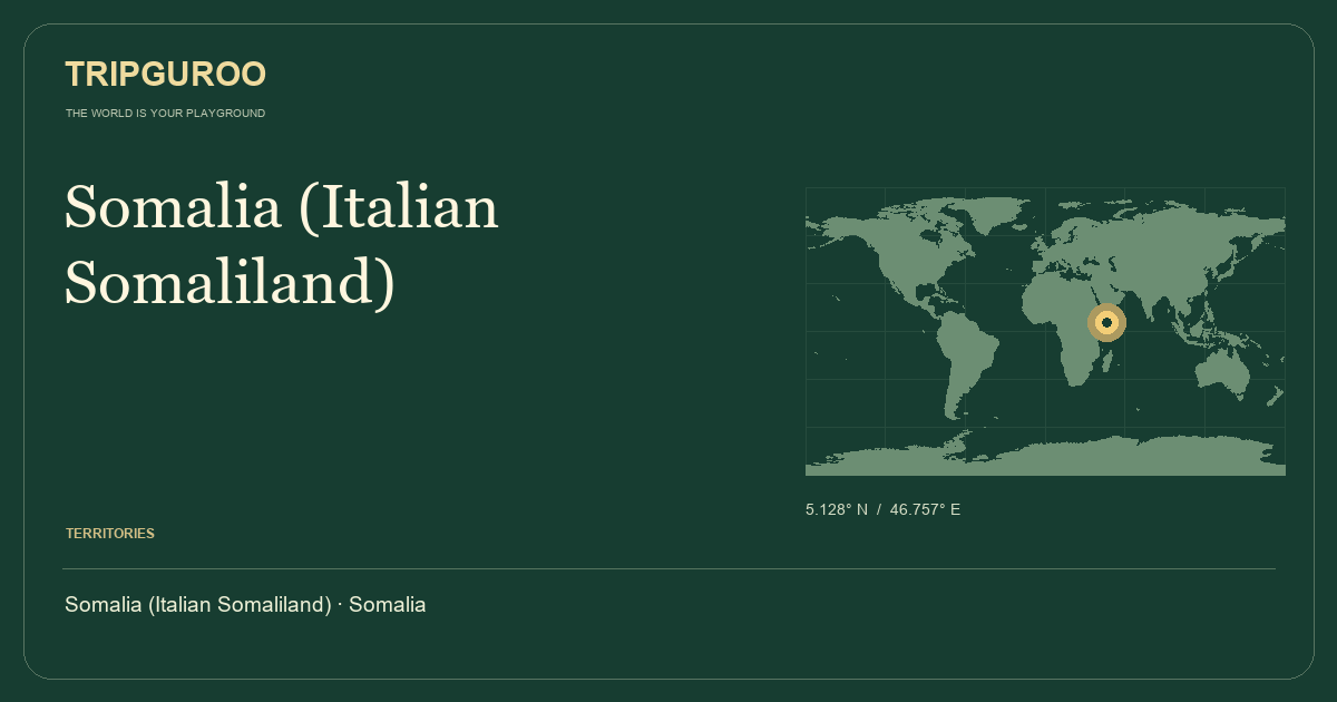 Somalia (Italian Somaliland) · Reference location
