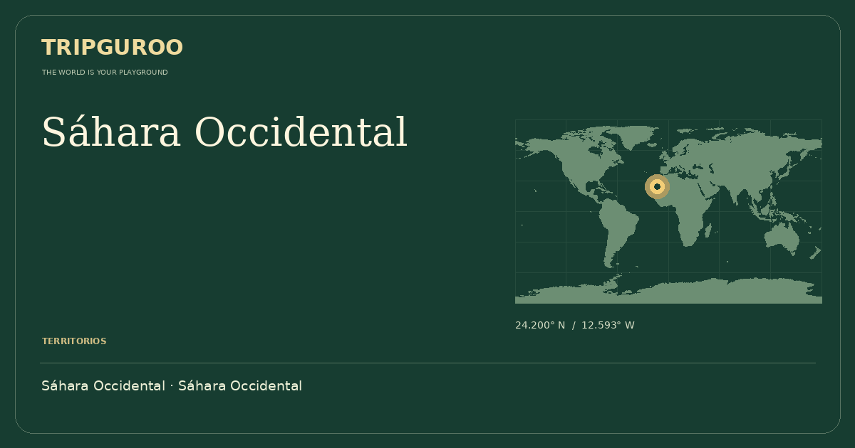 Sáhara Occidental · Ubicación de referencia