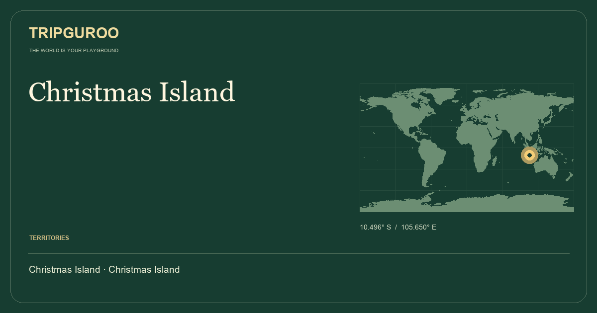 Christmas Island · Reference location