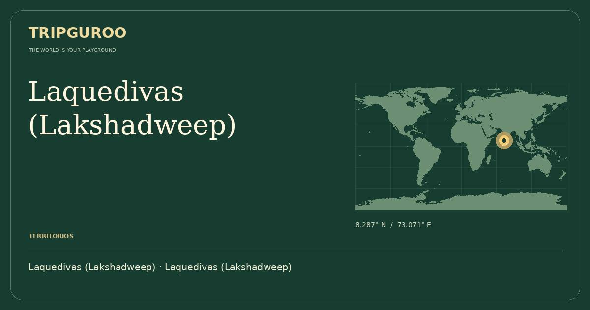Laquedivas (Lakshadweep) · Ubicación de referencia