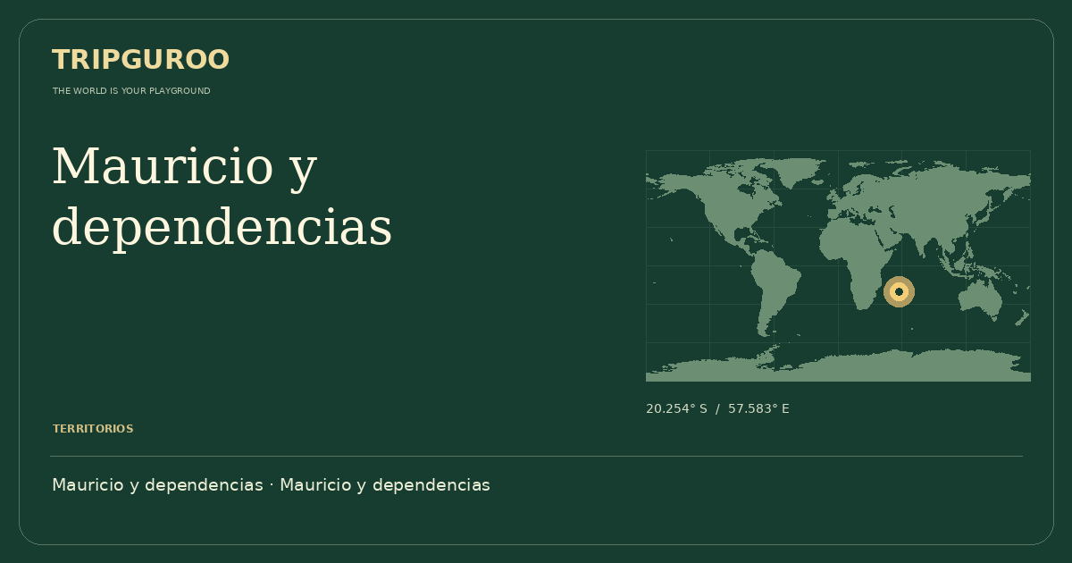 Mauricio y dependencias · Ubicación de referencia