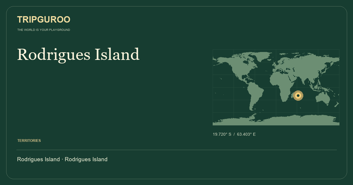 Rodrigues Island · Reference location