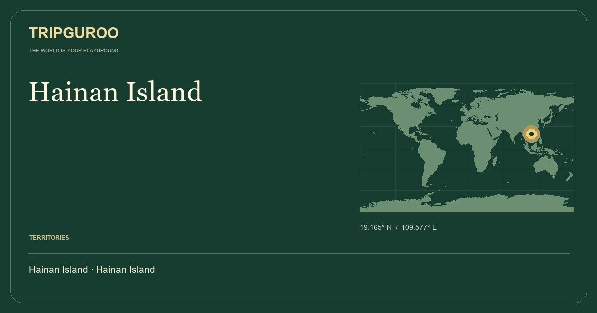 Hainan Island · Reference location