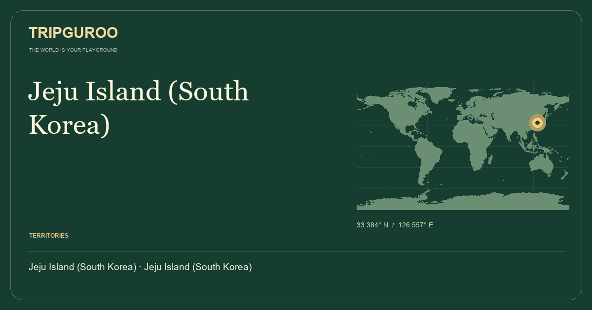 Jeju Island (South Korea) · Reference location