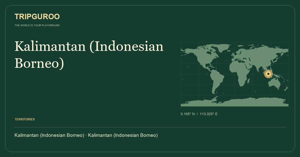 Kalimantan (Indonesian Borneo) · Reference location
