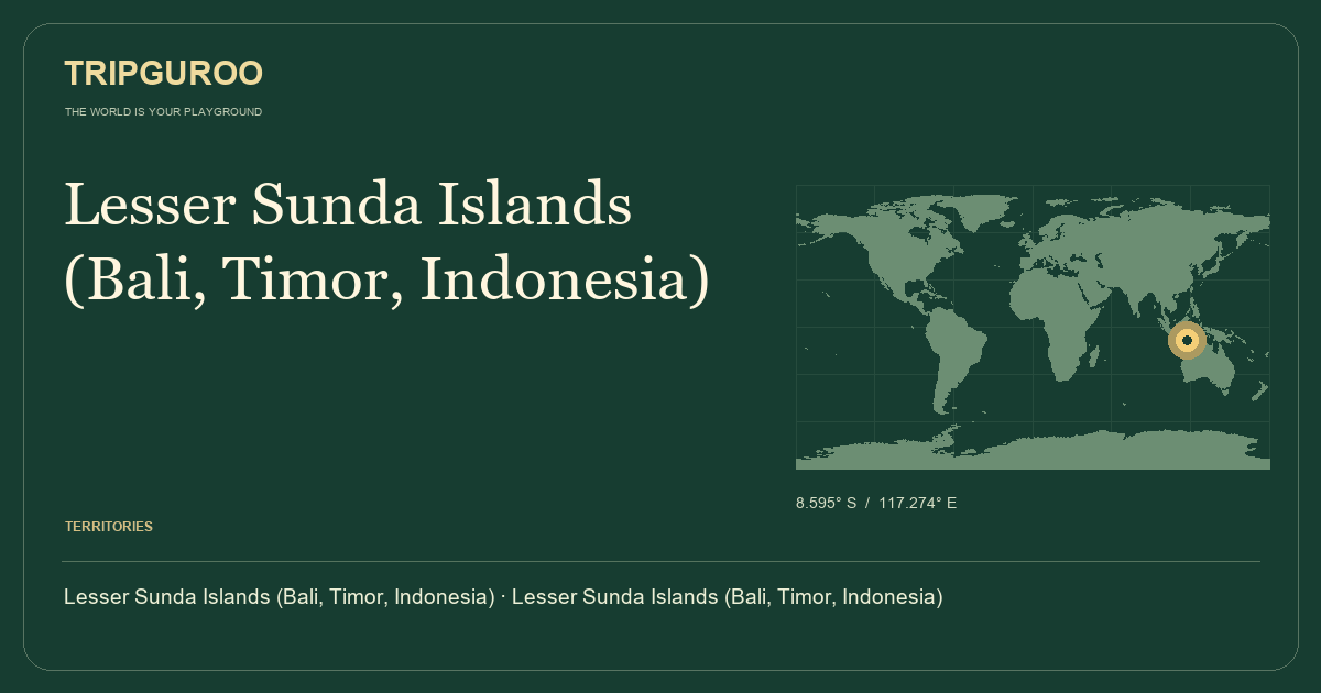 Lesser Sunda Islands (Bali, Timor, Indonesia) · Reference location
