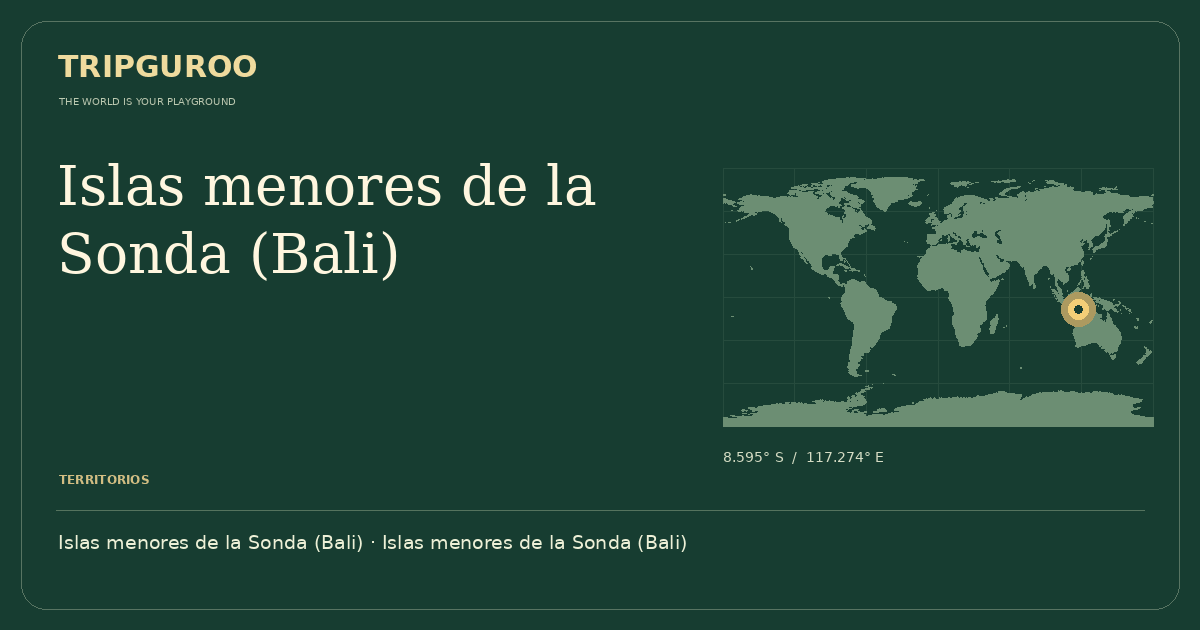 Islas menores de la Sonda (Bali) · Ubicación de referencia