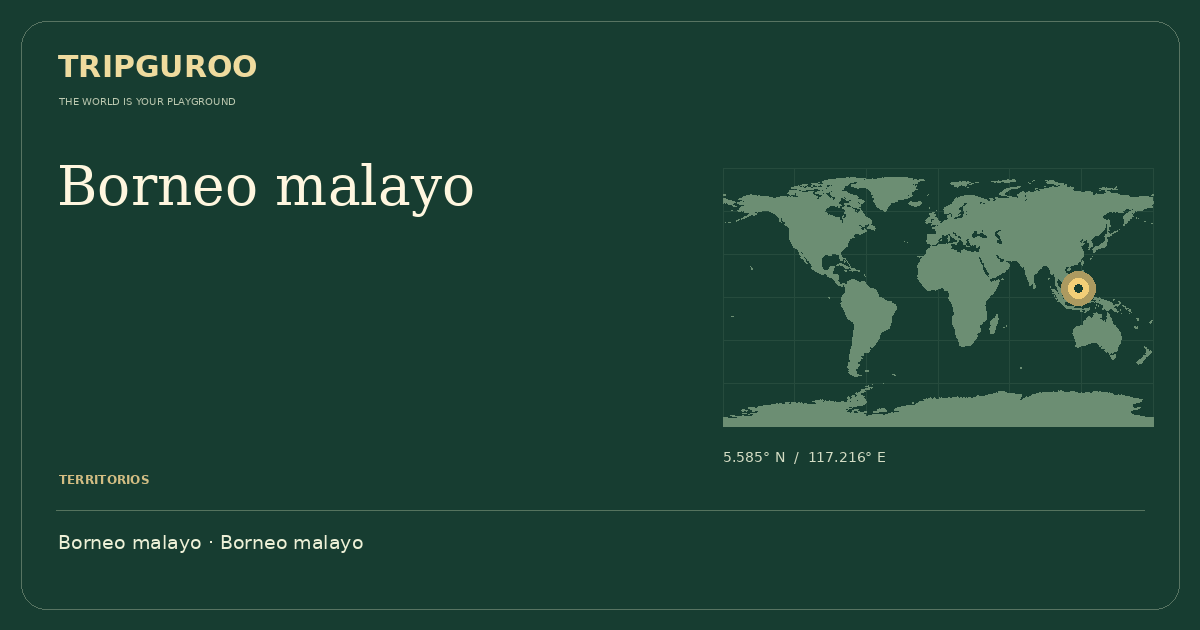 Borneo malayo · Ubicación de referencia
