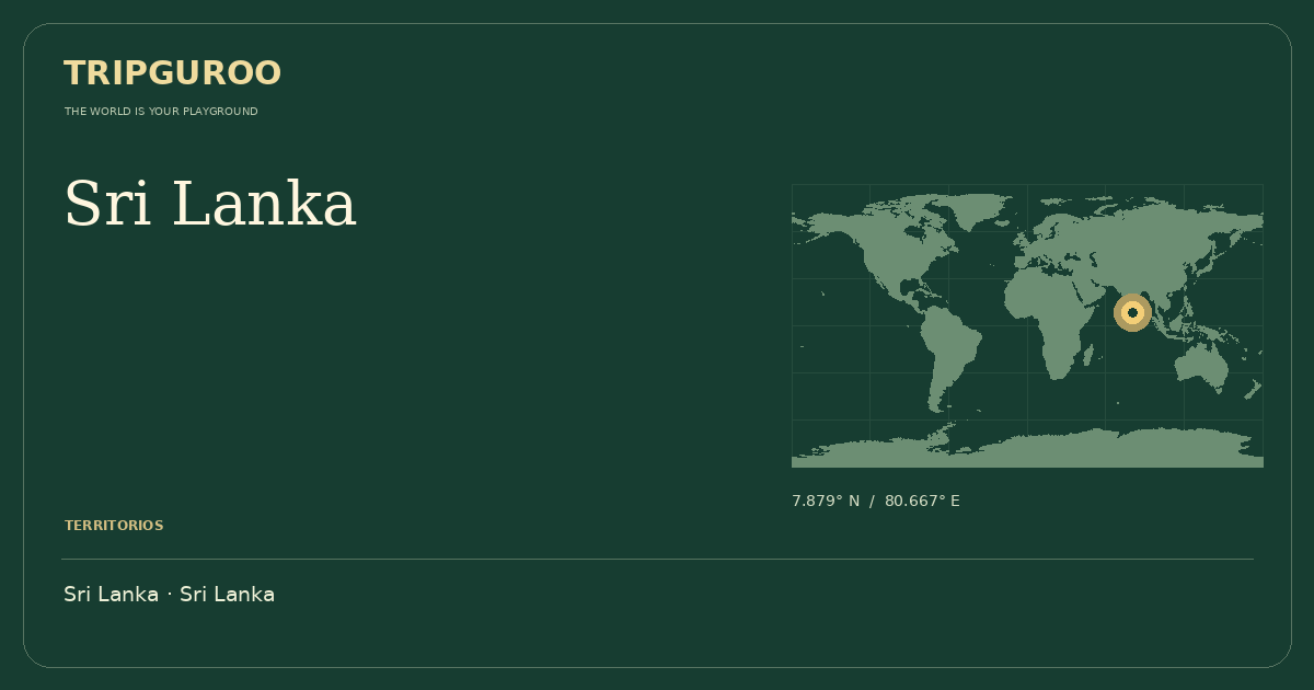 Sri Lanka · Ubicación de referencia