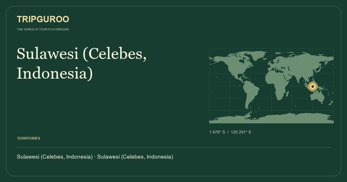 Sulawesi (Celebes, Indonesia) · Reference location