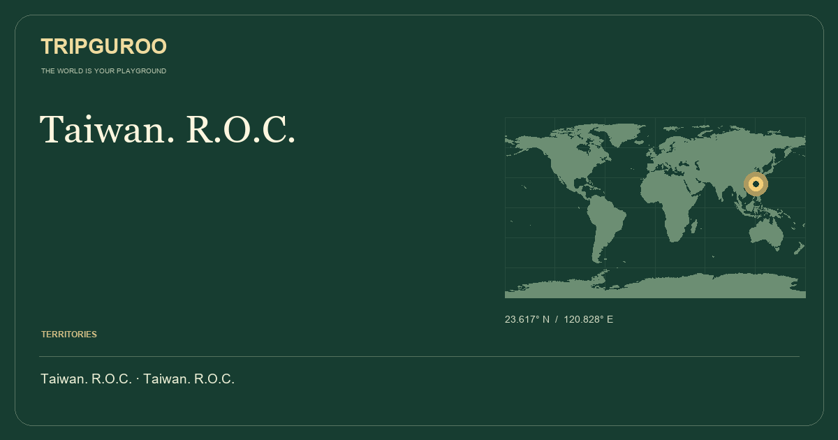Taiwan. R.O.C. · Reference location