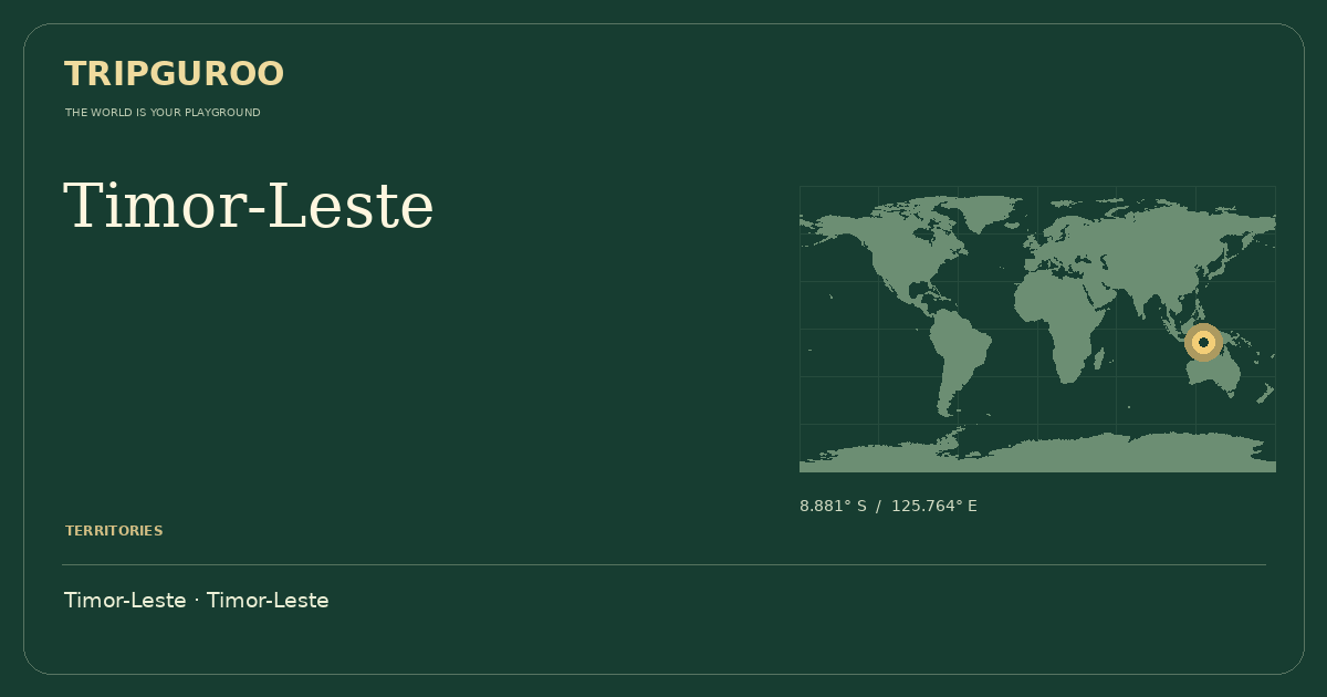 Timor-Leste · Reference location