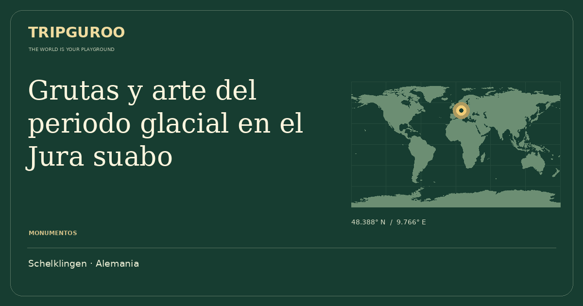 Grutas y arte del periodo glacial en el Jura suabo · Ubicación de referencia
