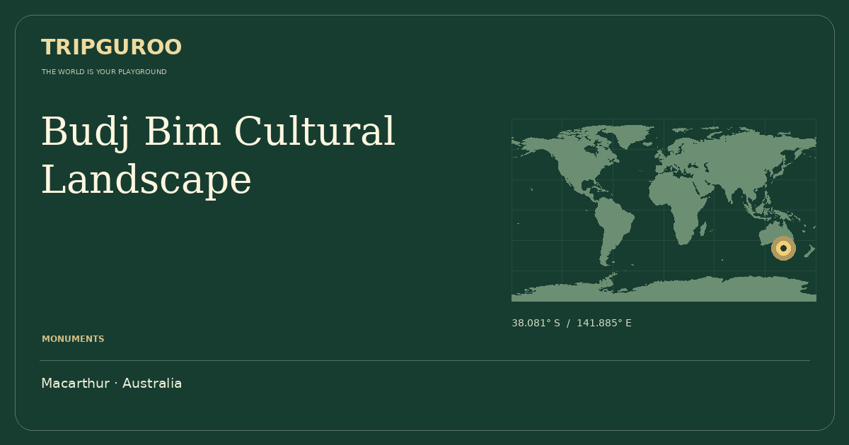 Budj Bim Cultural Landscape · Reference location