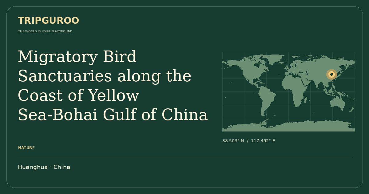 Migratory Bird Sanctuaries along the Coast of Yellow Sea-Bohai Gulf of China · Reference location