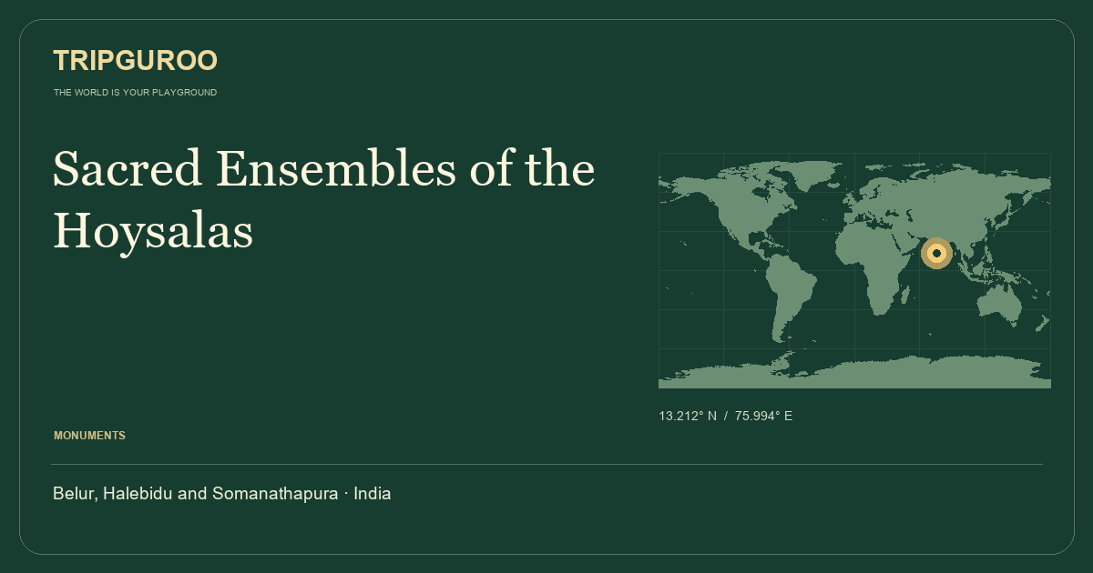 Sacred Ensembles of the Hoysalas · Reference location