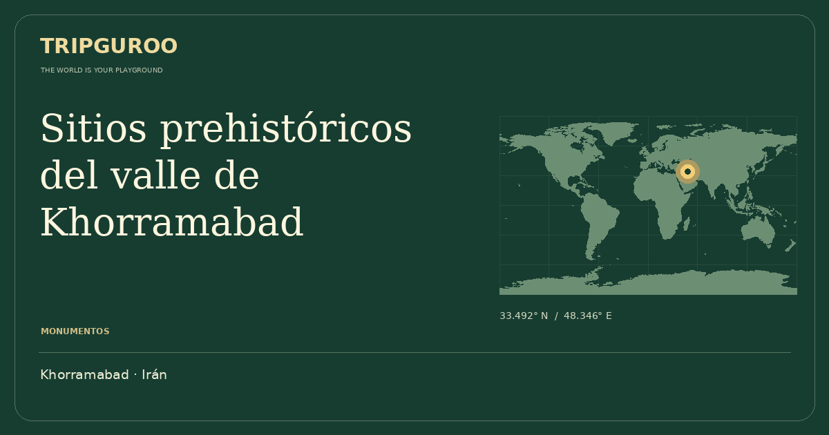 Sitios prehistóricos del valle de Khorramabad · Ubicación de referencia