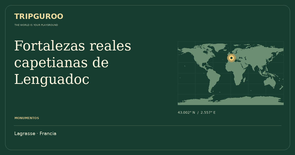 Fortalezas reales capetianas de Lenguadoc · Ubicación de referencia
