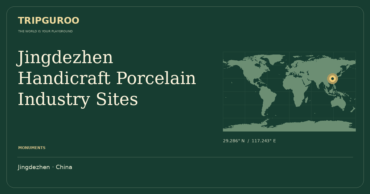 Jingdezhen Handicraft Porcelain Industry Sites · Reference location