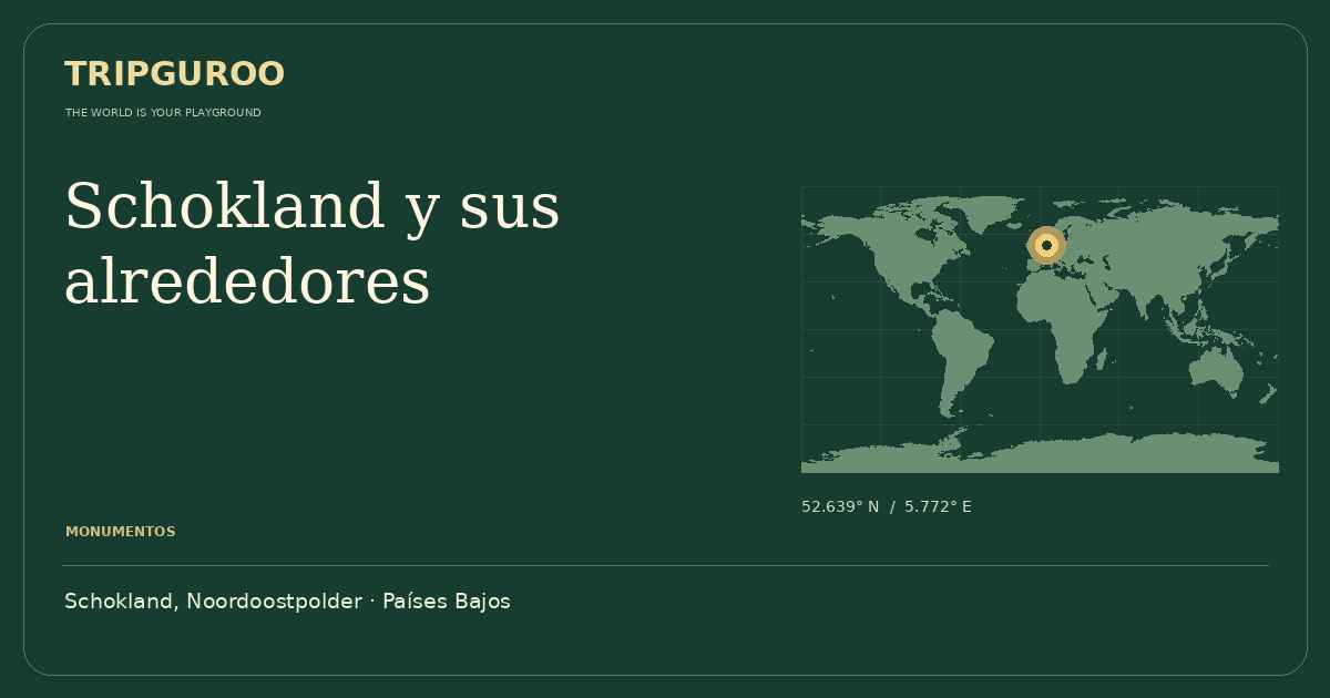 Schokland y sus alrededores · Ubicación de referencia