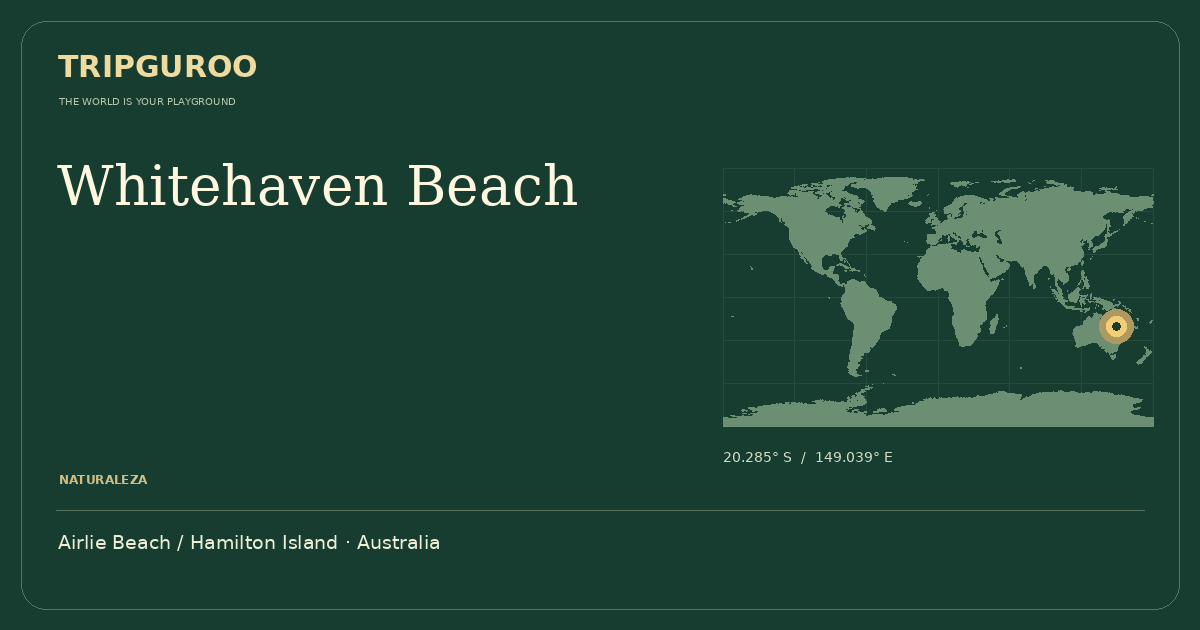 Whitehaven Beach · Ubicación de referencia